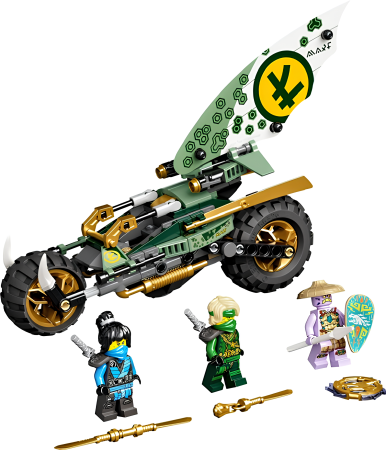 Конструктор LEGO Ninjago 71745 Мотоцикл Ллойда для джунглей (УЦЕНКА) БУ, без коробки, без инструкции